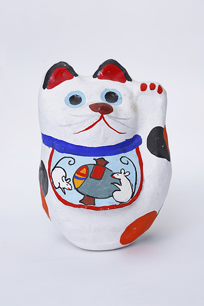 招き猫　小槌