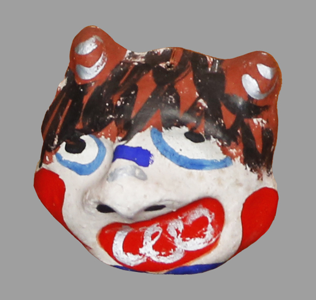 小面　ピンク鬼(茶角)